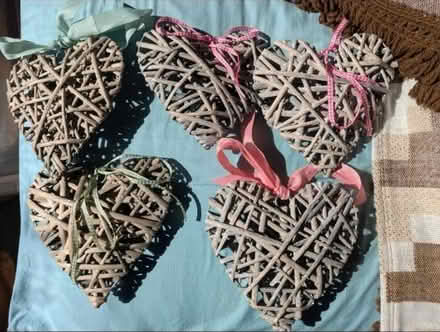 Photo of free Wicker hearts (wedding decorations) (BS7) #2