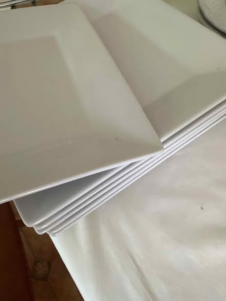 Photo of free 6 large square dinner plates (Epping, CM16) #2