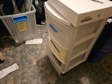 Photo of free Backpack, table, plastic drawers (Campbell near Pruneyard) #3
