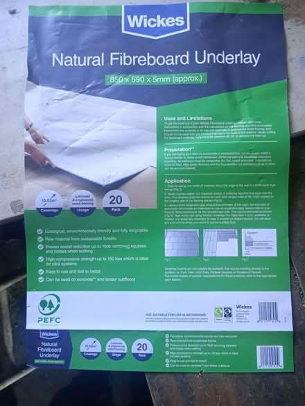 Photo of free Natural fibreboard underlay (Wideopen NE13) #1