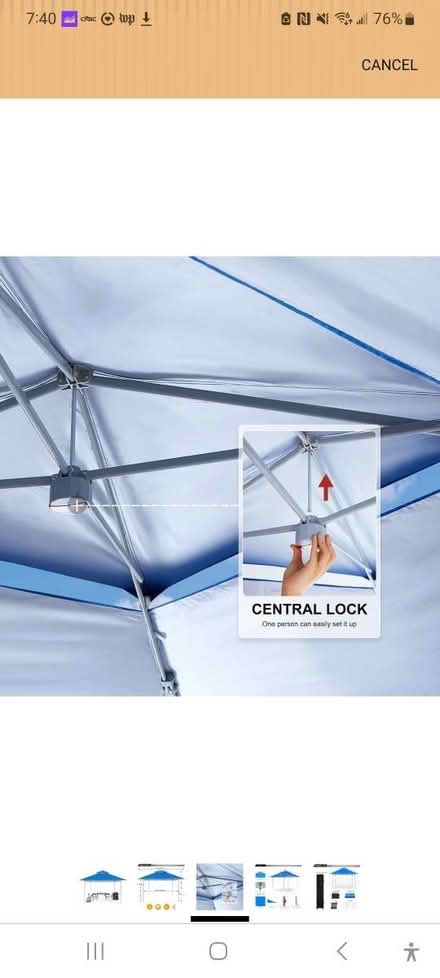 Photo of free Pop Up Canopy 10x10 FRAME (ONLY) (Near Washington & Commonwealth) #2