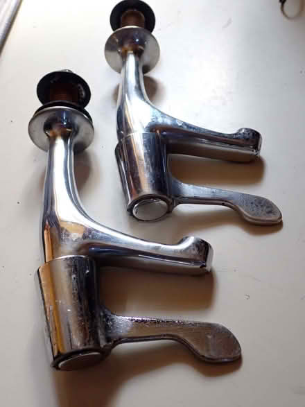Photo of free A pair of pillar taps (Fairfield LA1) #3