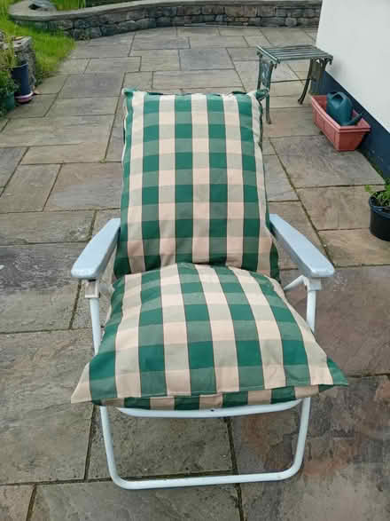 Photo of free reclining padded garden chair (Caton green la2) #2