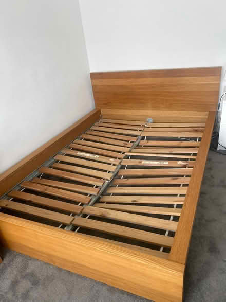 Photo of free Solid, wood IKEA bed (Thornton Heath) #1