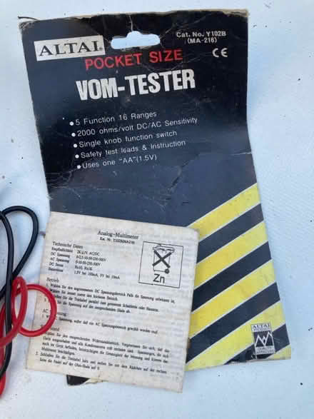 Photo of free Test meter, analogue (Oldfield Park BA2) #2