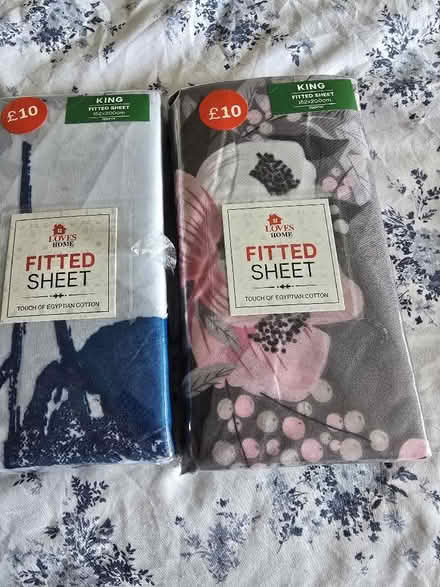 Photo of free Two fitted sheets brand new in packets. (Rufford L40) #1