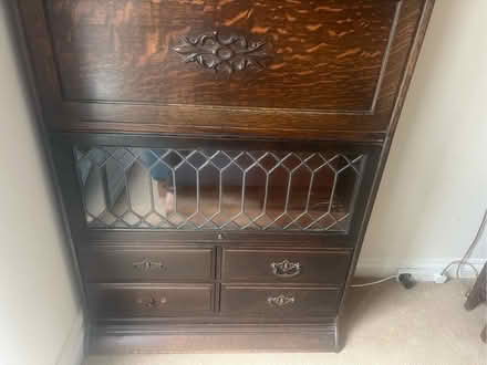 Photo of free Antique book/display case with integrated dedk (Ledbury HR8) #4