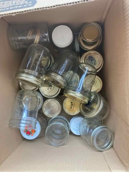 Photo of free Box of glass jars (North Berkeley) #1