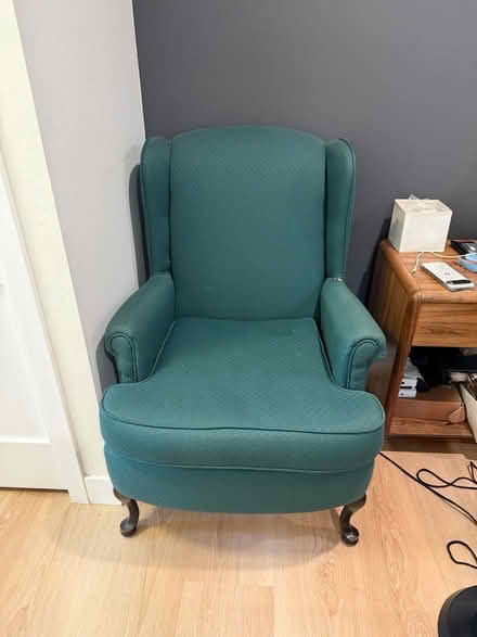 Photo of free wingback chair (Blaney and Bollinger) #1