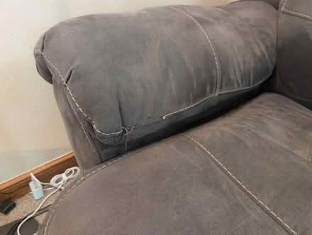 Photo of free Reclining brown couch (East side Saint Paul) #2