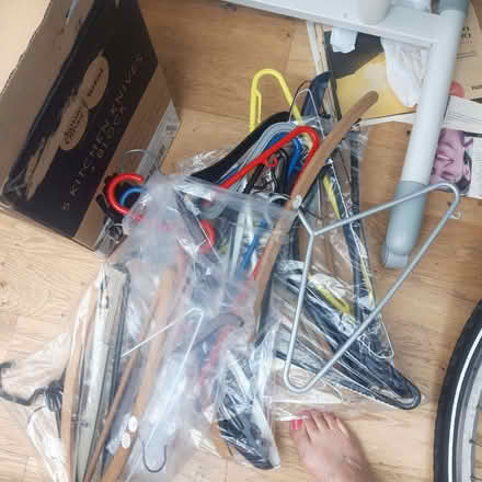 Photo of free Bag of assorted coat hangers (Bampton OX18) #1