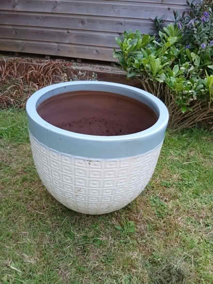 Photo of free Painted ceramic pot (Pembury) #1