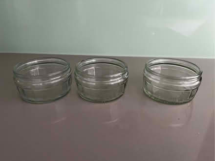 Photo of free Three glass GuĢ pots (Poplars SG2) #1