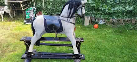 Photo of free Large Traditional Rocking Horse – Wooden Base (Willow Bog BD4) #1