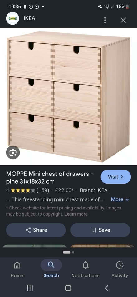 Photo of free Wooden drawer (Sutton SM1) #1