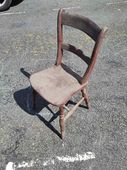 Photo of free Old wooden chair (Hartington Road BN2) #1