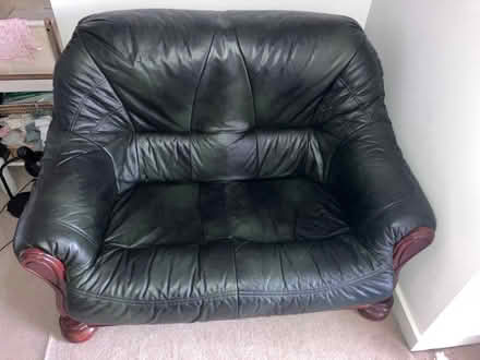 Photo of free 2 Seater Leather sofa (Bow E3) #1