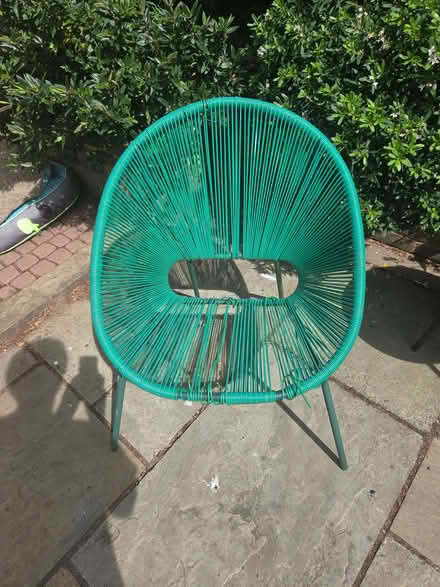 Photo of free Green John Lewis Salsa garden chair, needs repair (Portslade by Sea BN3) #3