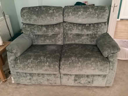 Photo of free Green sofas x 2 (Harold Wood RM3) #1