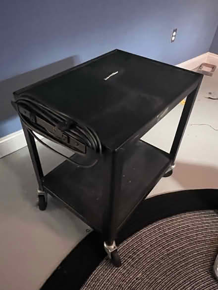 Photo of free 2 tier av cart with extension cord (Laurel) #1