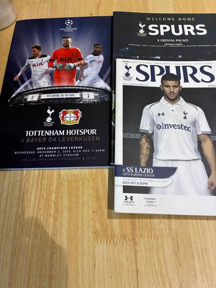 Photo of free Spurs programmes (Beaconsfield HP9) #1