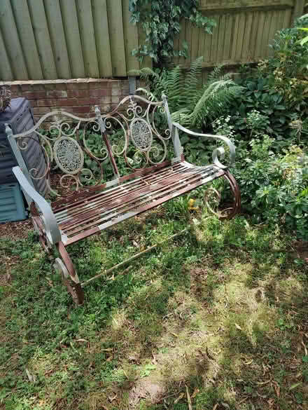 Photo of free Wrought iron outdoor rocking seat (Leominster HR6) #1