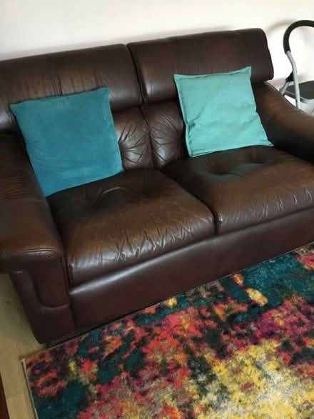 Photo of free leather sofa in great condition (Middle Burnham TA8) #1