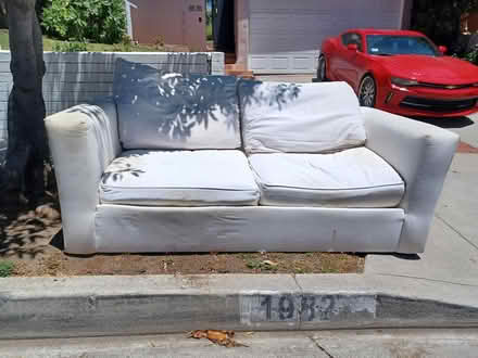Photo of free White medium size sofa (West LA) #1