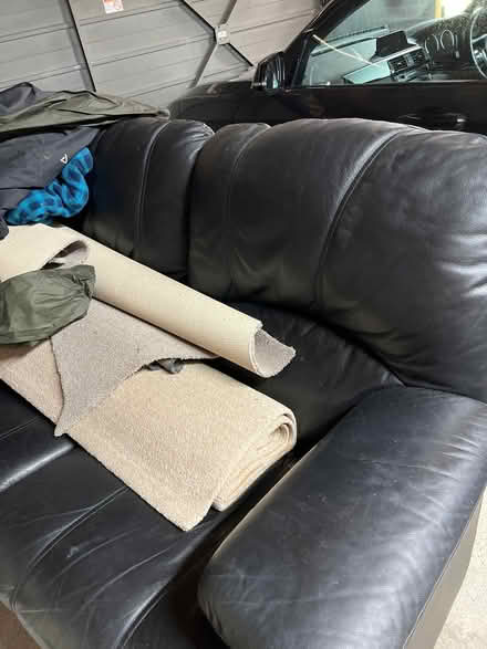 Photo of free G Plan Black Leather Chloe Sofa (Whiston S60) #2