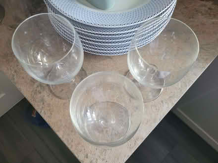 Photo of free Three wine glasses (Skerton LA1) #1