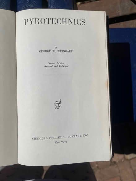 Photo of free Pyrotechnics book (North Willow Glen , San Jose) #2