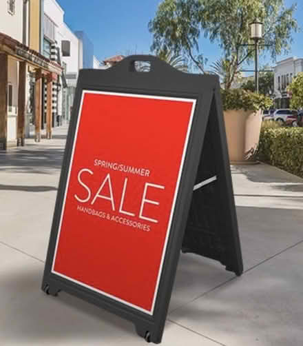 Photo of A-frame Sidewalk Sign Board (Medford (Wellington Circle)) #1