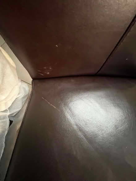 Photo of free 4 x leather dining chairs (chiswick) #1