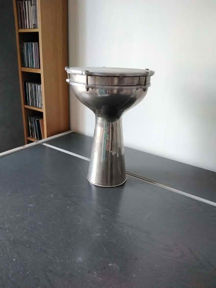 Photo of free Small metal hand drum. (Allerton L18) #1