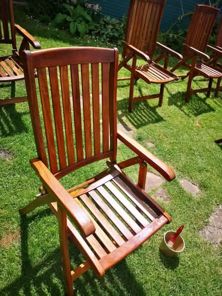 Photo of free Large solid wood table and 3 chairs (Clifton BS8 2UL) #2