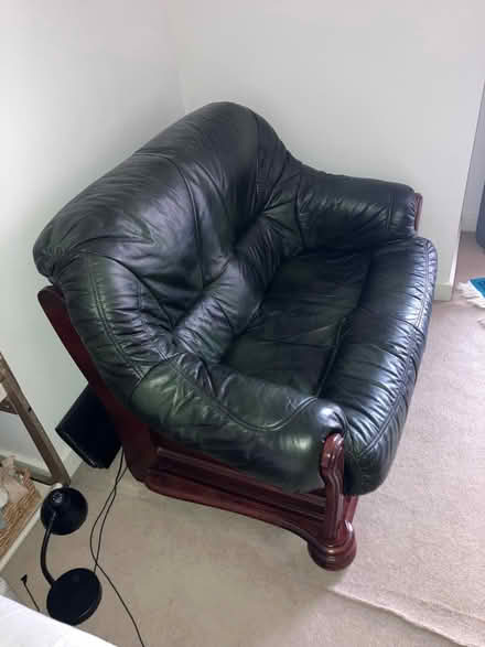 Photo of free 2 Seater Leather sofa (Bow E3) #2