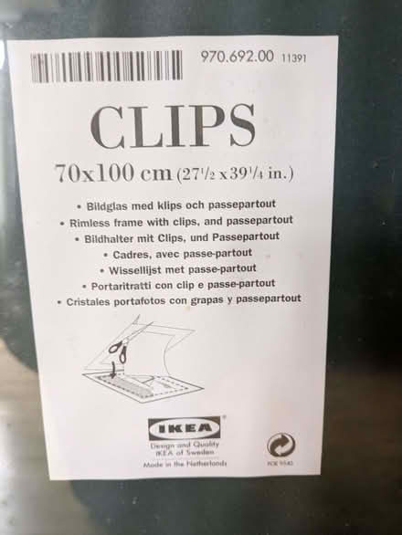 Photo of free 2 Frameless picture frames 70x100cm (Ikea) (Moseley B13) #2