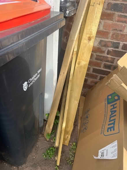 Photo of free Pallets x2 & wood (Northwich, CW9) #2
