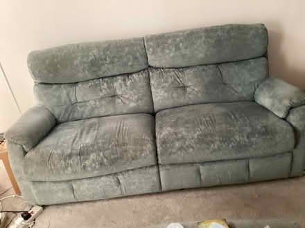 Photo of free Green sofas x 2 (Harold Wood RM3) #2