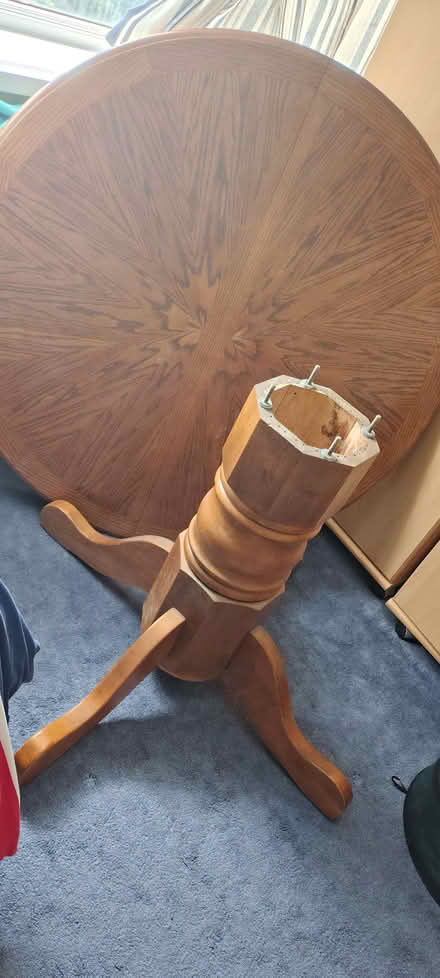 Photo of free Round dining table with extension piece (Ramsgate CT12) #1