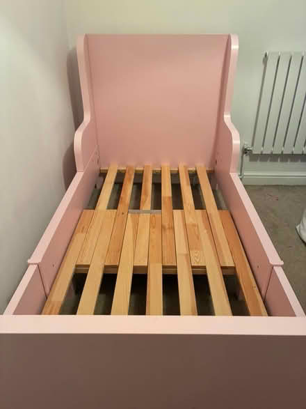 Photo of free IKEA Busunge Kids Bed Pink (Bicester) #2