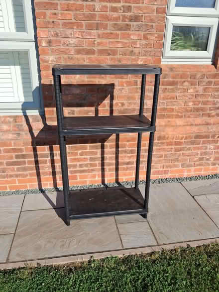 Photo of free Set of black plastic shelves (Buildwas TF8) #1