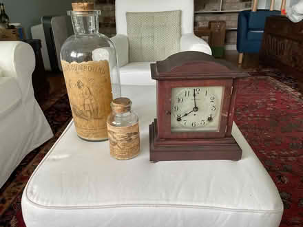 Photo of free Antique bottles and clock (E. San Rafael) #1