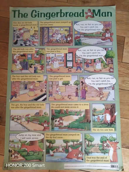 Photo of free Educational poster of traditional tales: Gingerbread Man (Steyning BN44) #1