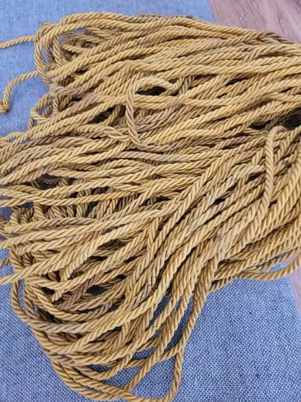 Photo of free Approx 70 metres x 7mm triple-braided golden-yellow cord (Springfield CM1) #1