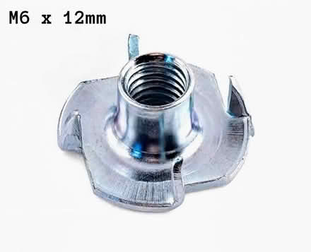 Photo of Five T-Nuts in M6 x 12mm (PL4 Greenbank.) #1