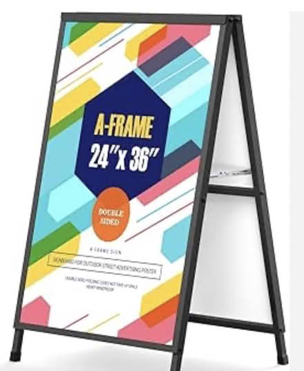 Photo of A-frame Sidewalk Sign Board (Medford (Wellington Circle)) #2