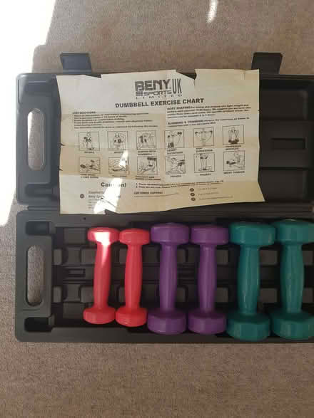 Photo of free Set of dumbbells in carrying cae (Kendal LA9) #1
