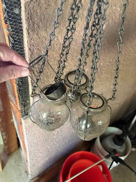 Photo of free Glass hanging candle holders (Oradell, NJ) #2