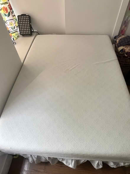 Photo of free Full Sized Mattress and Metal Frame (East Harlem) #1